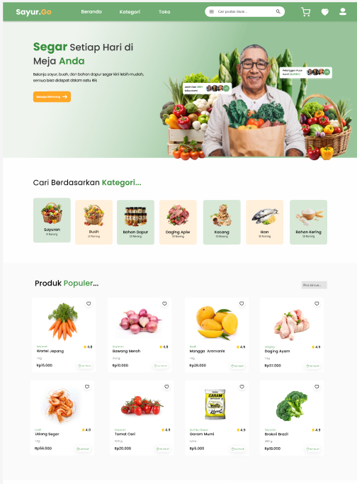 Sayur.go - UI/UX Design
